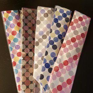 Five Awesome 100% Silk Polka Dot Neckties